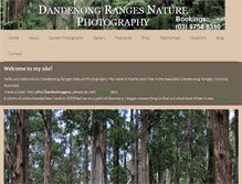 Tablet Screenshot of dandenong-ranges-photography.com.au